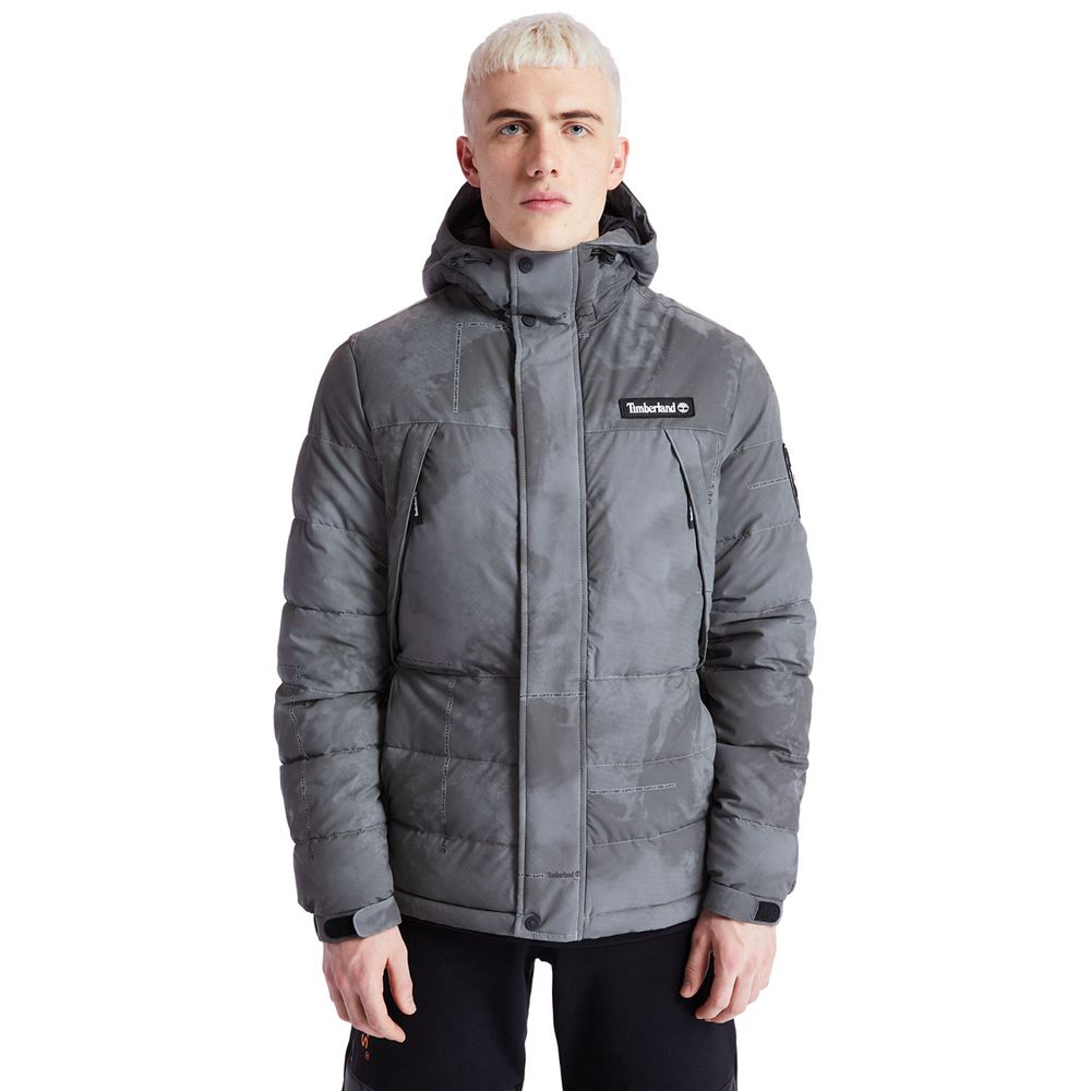 Timberland Mens Jackets Reflective Puffer - Dark Grey - India AZ2046879